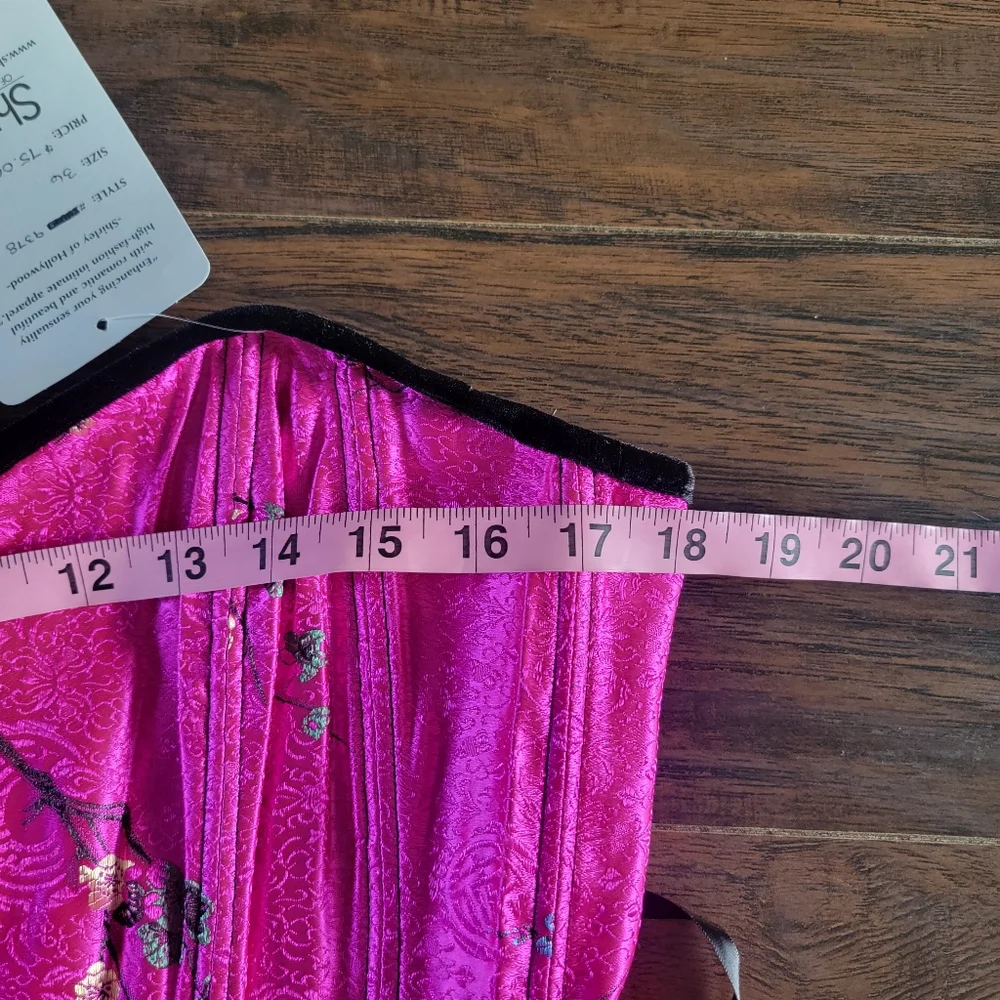 NWT Shirley of Hollywood 2 Pcs Set Intimate Lingerie‎ Corset and G-String Thong
